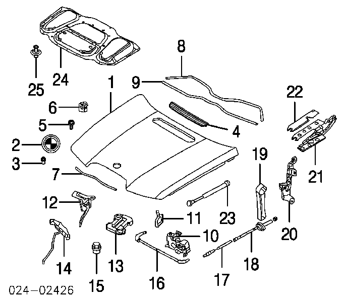Fecho da capota BMW 51238240599 preço, a partir de 103,86 USD