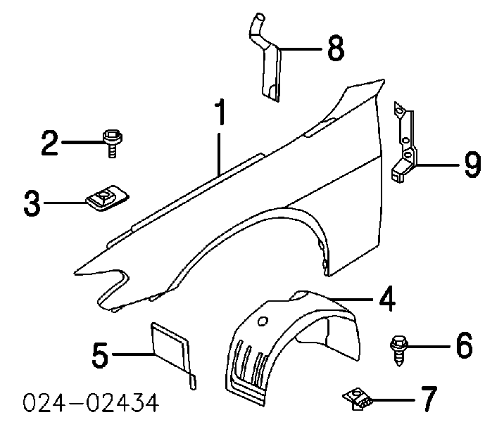 Guarda-barras direito do pára-lama dianteiro BMW 51718223376 preço, a partir de 32,87 USD
