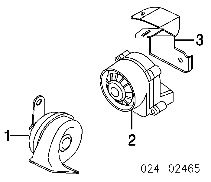 Sinal sonoro (cláxon) para BMW 7  E65, E66, E67