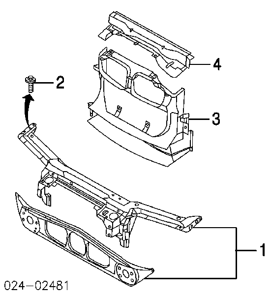 51718202831 BMW Conduto de ar (defletor) do radiador
