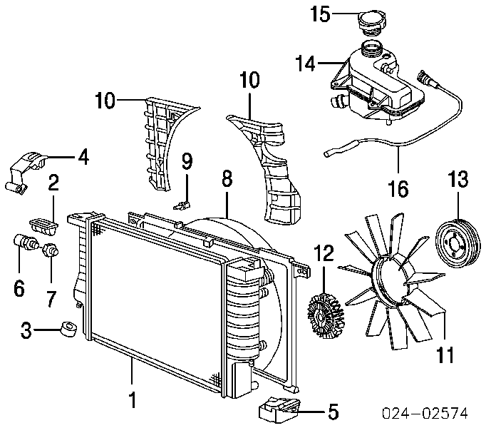11527831619 BMW Acoplamento viscoso de ventilador de esfriamento