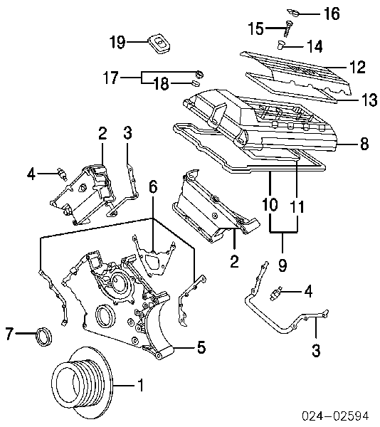 Compre 56036800 Ajusa Vedante da tampa de válvulas de motor, kit direito