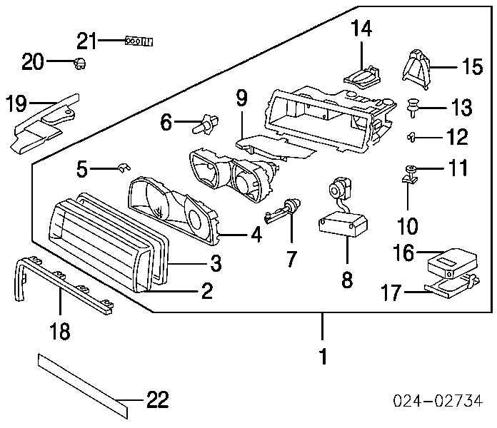 63128361290 BMW Vedação de vidro da luz
