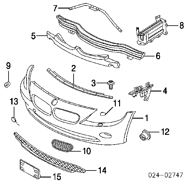 51147044207 BMW Emblema da capota