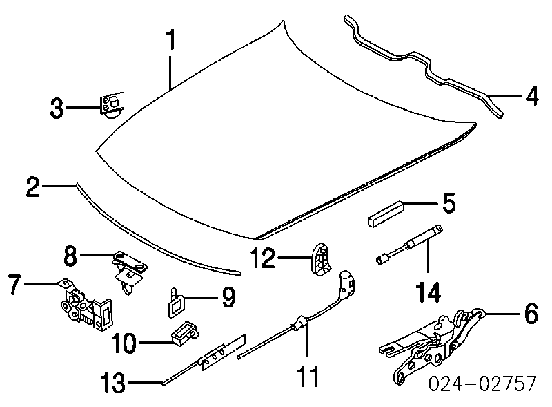 Puxador de abertura da capota BMW 51238223163 preço, a partir de 33,40 USD
