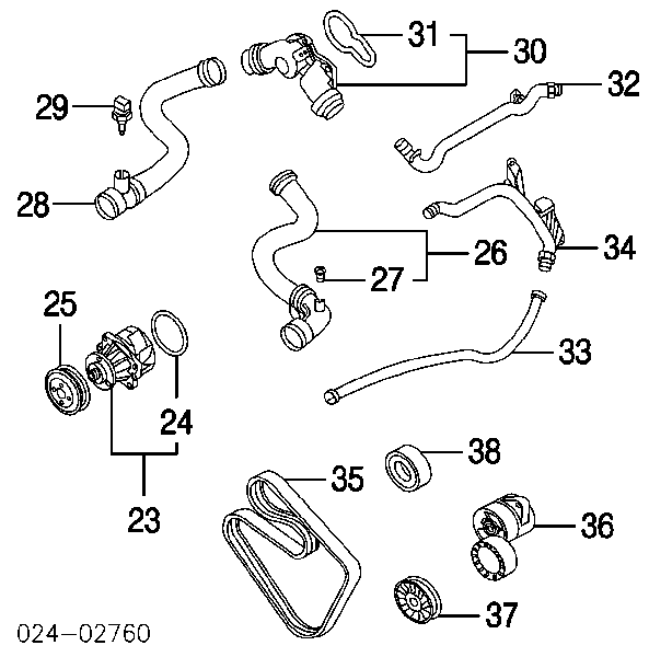 11537509357 BMW Vedante de termostato