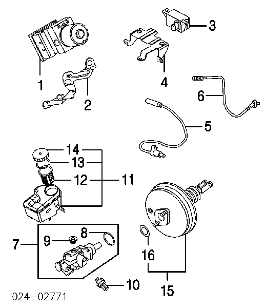 Kit de reparação de cilindro mestre do freio Volkswagen Caddy III 2KB, 2KJ, 2CB, 2CJ