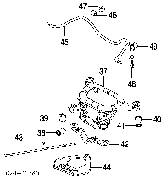 33551094551 BMW Bucha de estabilizador traseiro