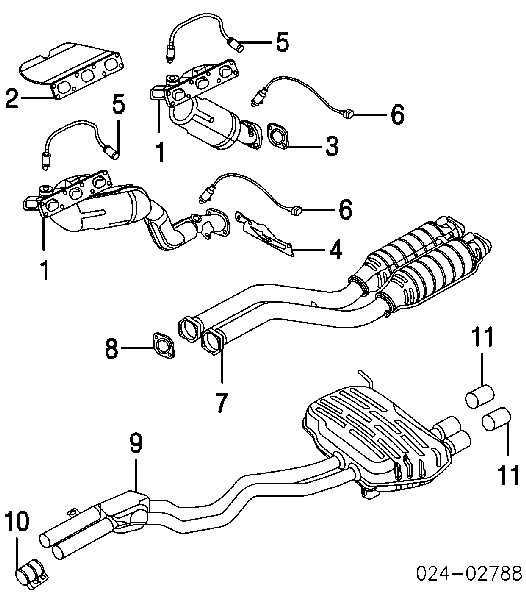 Sonda lambda, sensor direito de oxigênio até o catalisador BMW 11787513962 preço, a partir de 63,58 USD
