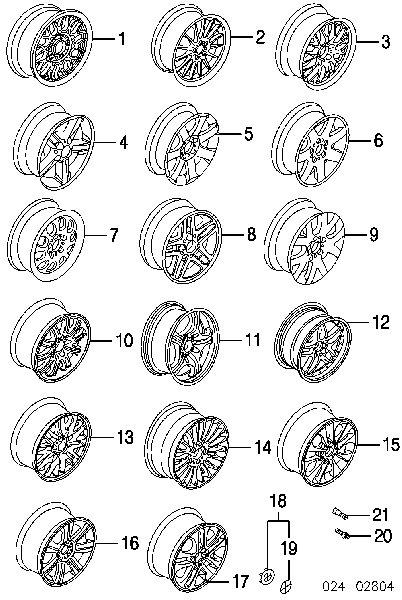36111094498 BMW Discos de roda de aleação ligeira (de aleação ligeira, de titânio)