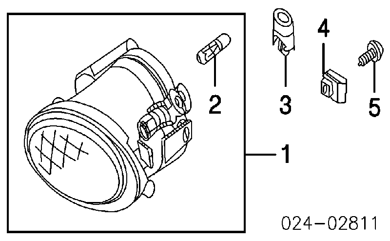 Lâmpada das luzes de nevoeiro Toyota RAV4 2 XA2