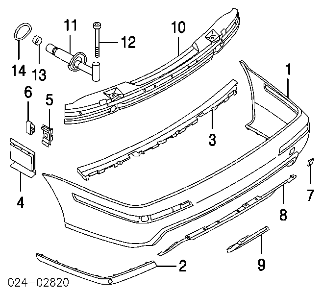 51122498505 BMW Pára-choque traseiro