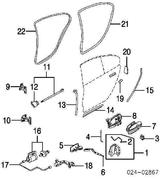 51227001006 BMW Limitador traseiro direito de abertura de porta