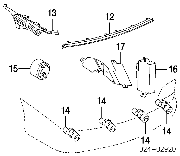 Sensor traseiro de sinalização de estacionamento (sensor de estacionamento) BMW 66206911831 preço, a partir de 44,27 USD