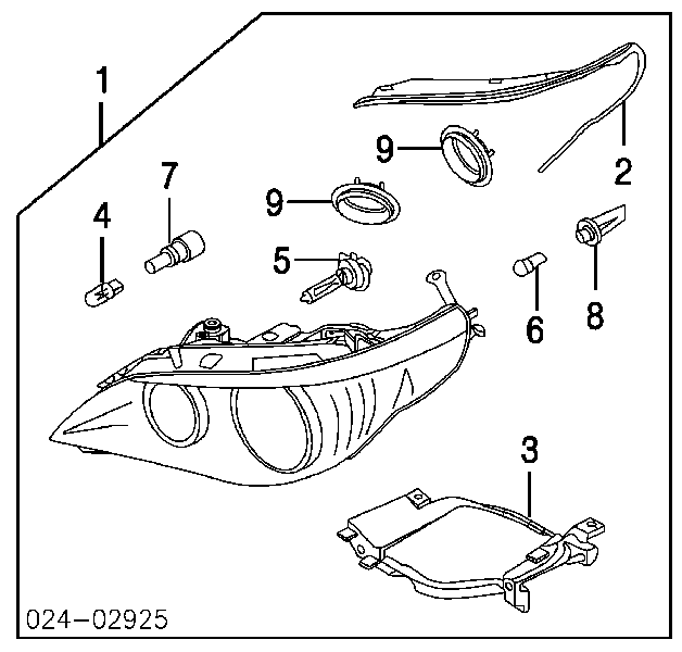 Vedação da luz direita BMW 63126934512 preço, a partir de 44,49 USD
