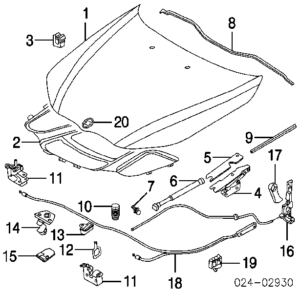 Viga con gancho do fecho da capota BMW 51237008756 preço, a partir de 11,26 USD
