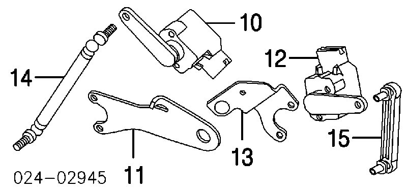 31126762296 BMW Barra dianteira de sensor do nível de posição de carroçaria