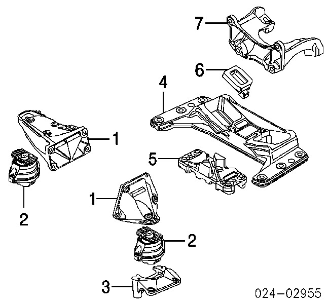Coxim (suporte) direito de motor BMW 22116761090 preço, a partir de 62,30 USD