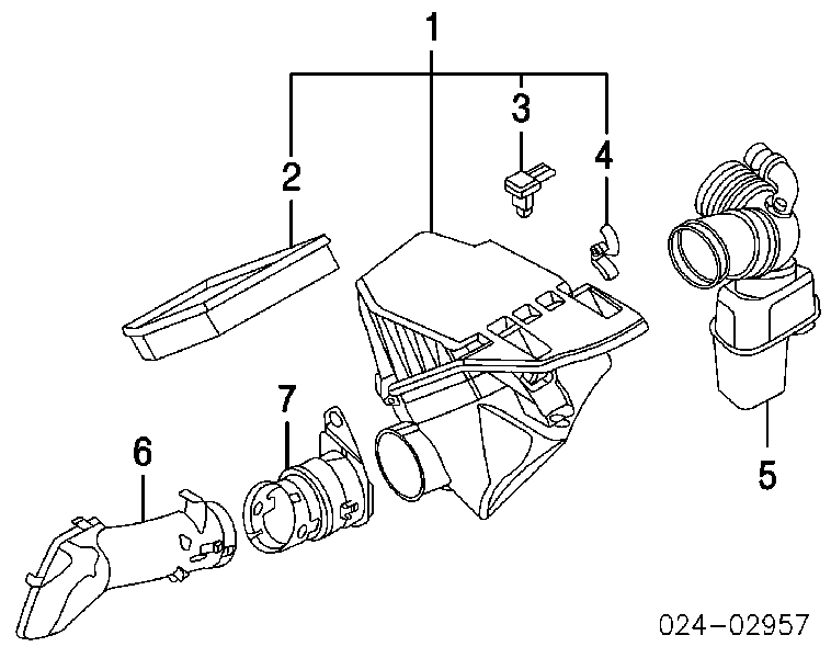 5WK97502Z Continental/Siemens Sensor de fluxo (consumo) de ar, medidor de consumo M.A.F. - (Mass Airflow)
