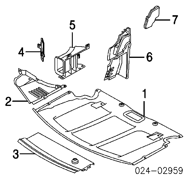 51717033761 BMW Proteção de motor, de panela (da seção de motor)