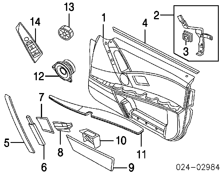 65139143153 BMW Alto-falante da porta dianteira