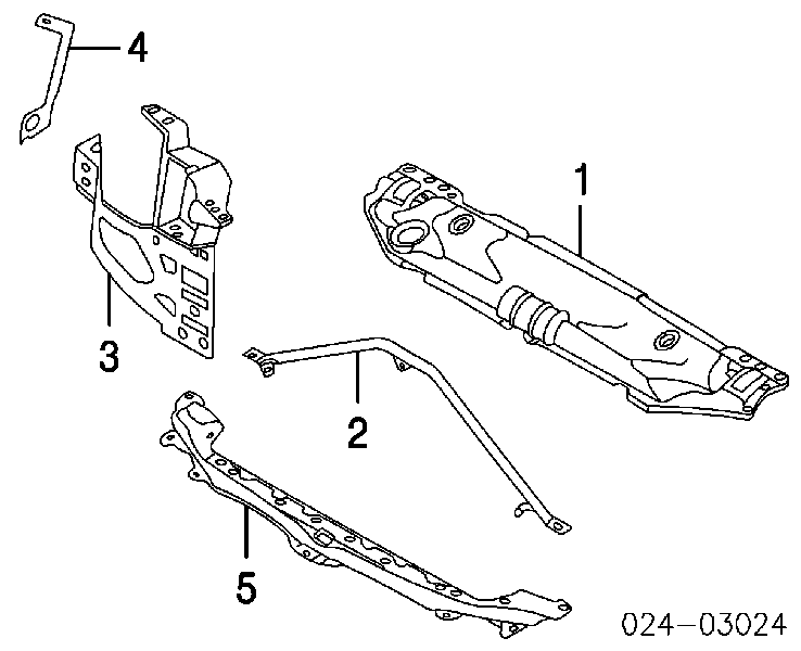 51647033741 BMW Suporte superior do radiador (painel de montagem de fixação das luzes)