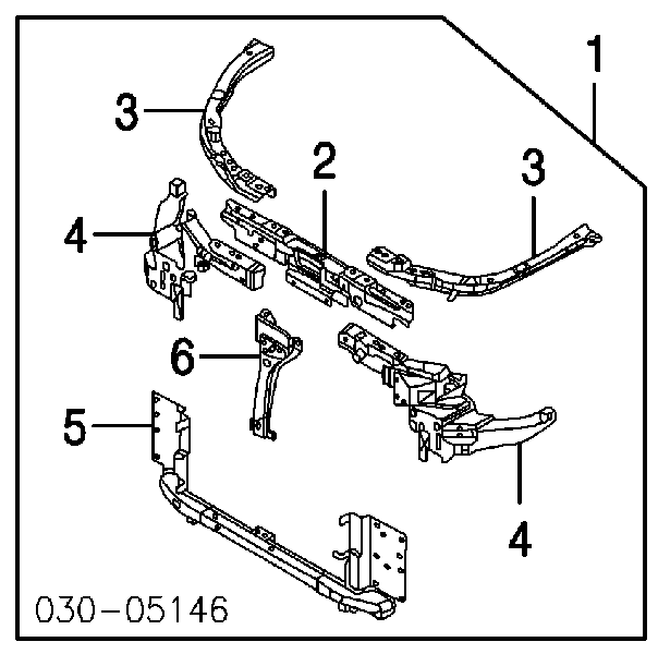 Compre Suporte do radiador montado (painel de montagem de fixação das luzes) Nissan Murano 