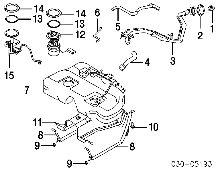 25060CA010 Nissan/Infiniti Sensor do nível de combustível no tanque