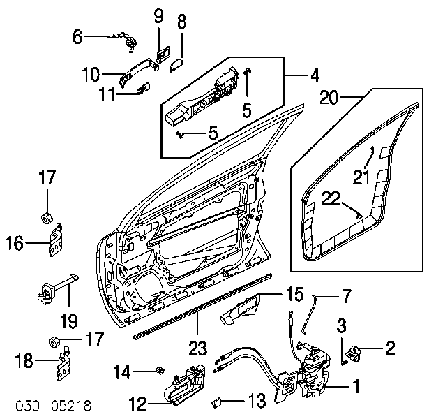 Maçaneta externa da porta dianteira Nissan/Infiniti 80640CA000 preço, a partir de 45,97 USD