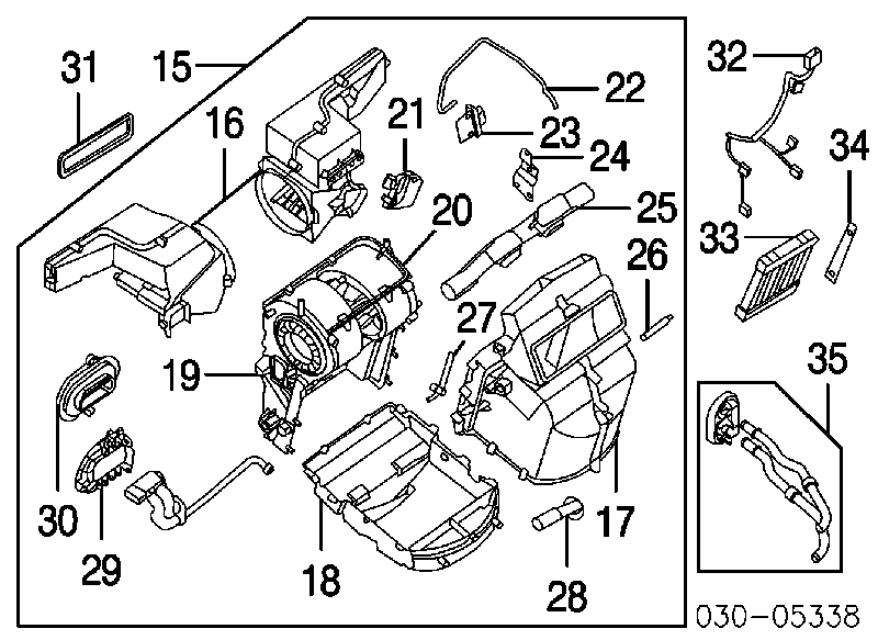 Resistor (resistência) de ventilador de forno (de aquecedor de salão) Nissan/Infiniti 271515Z000 preço, a partir de 67,42 USD