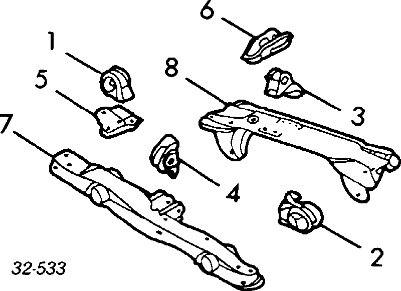 Compre Coxim (suporte) traseiro de motor Honda Civic 4