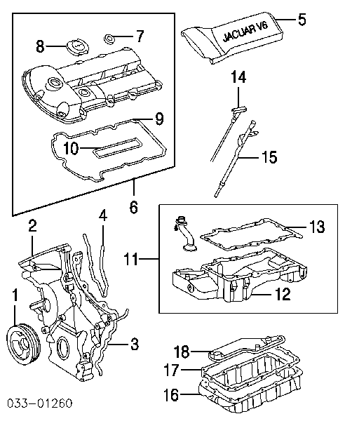 XR85498 Jaguar Filtro da Caixa Automática de Mudança