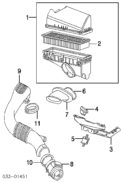 L3K9132159U Mazda Sensor de fluxo (consumo) de ar, medidor de consumo M.A.F. - (Mass Airflow)