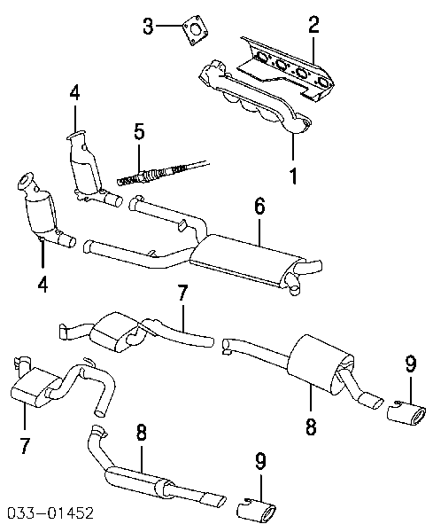 C2S51801 Jaguar Sonda lambda, sensor de oxigênio até o catalisador