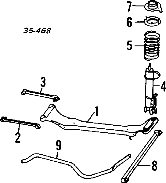 Mola traseira para Mazda 323 II 3 dr 