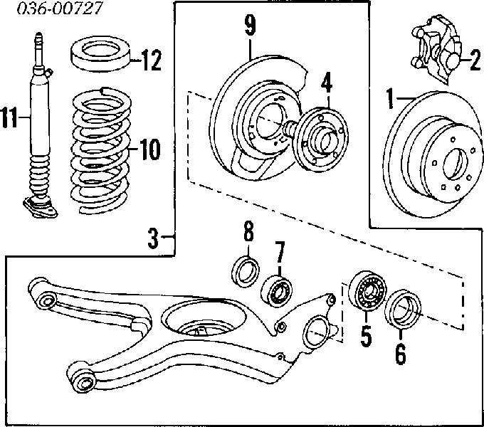 113517185C VAG Rolamento interno de cubo dianteiro