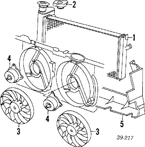 1300N6 Peugeot/Citroen Radiador de esfriamento de motor