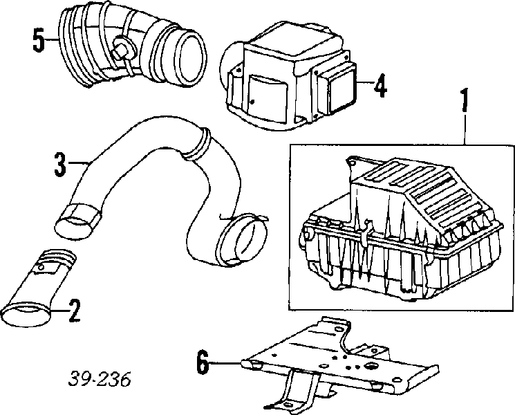 192093 Peugeot/Citroen Sensor de fluxo (consumo) de ar, medidor de consumo M.A.F. - (Mass Airflow)