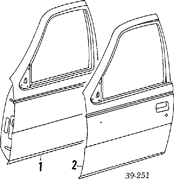 Porta dianteira esquerda para Peugeot 405 I 15B