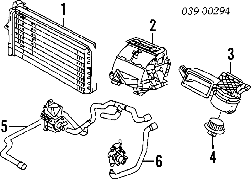 644877 Peugeot/Citroen Radiador de forno (de aquecedor)