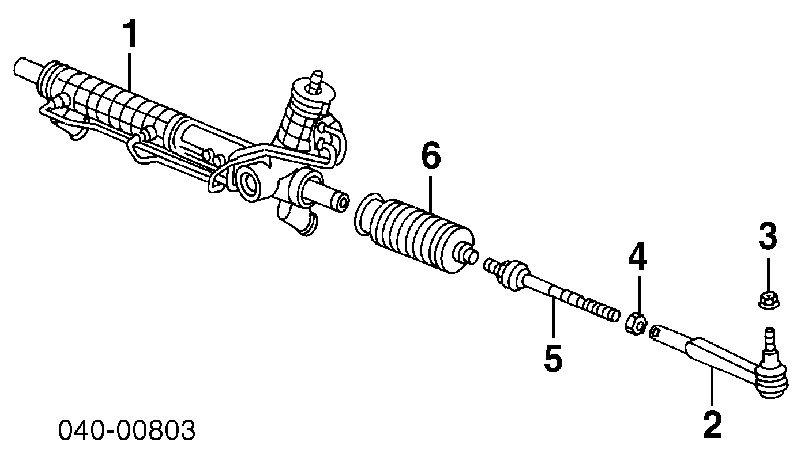 99634701107 Porsche Cremalheira da direção