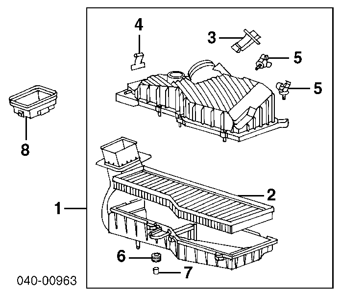 Compre 0280218386 Bosch Sensor de fluxo (consumo) de ar, medidor de consumo M.A.F. - (Mass Airflow)