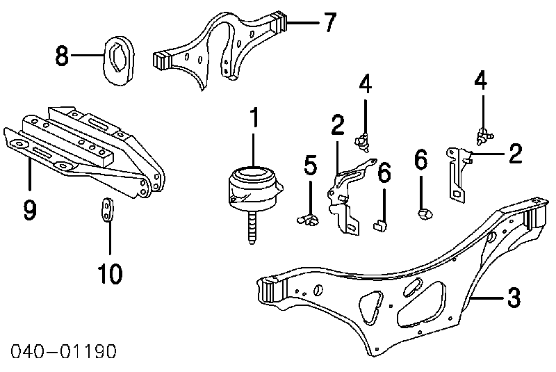 Coxim (suporte) esquerdo de motor Porsche 99337504906 preço, a partir de 74,94 USD