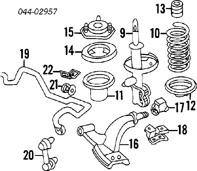 4851012560 Toyota Amortecedor dianteiro direito