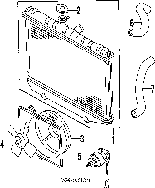 1636316010 Toyota Motor de ventilador do sistema de esfriamento