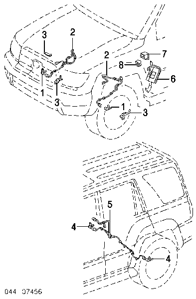 8951660080 Toyota Fio dianteiro esquerdo de sensor ABS
