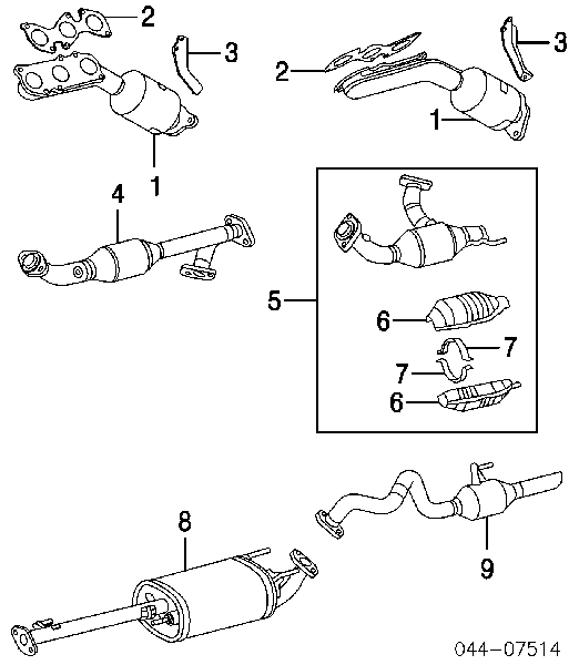 Vedante de tubo coletor de escape Toyota 1717331010 preço, a partir de 14,20 USD