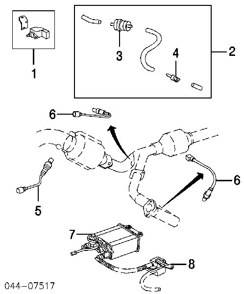 ADT37042 Blue Print Sonda lambda, sensor de oxigênio até o catalisador