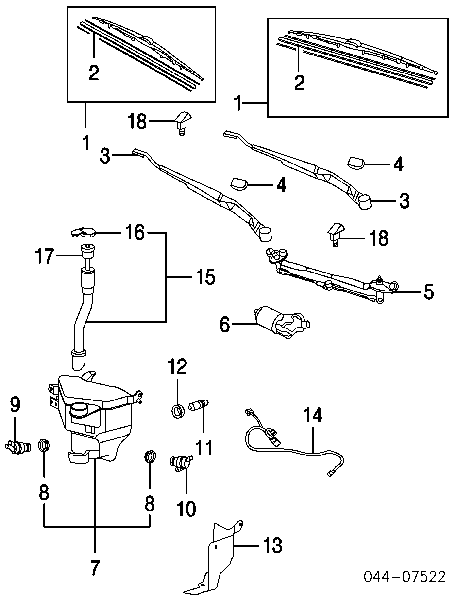Bomba de motor de fluido para lavador de vidro dianteiro Toyota 8533060170 preço, a partir de 69,81 USD