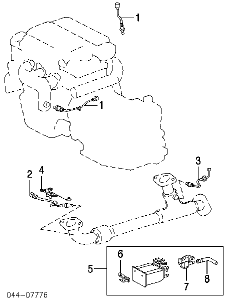 Sonda lambda, sensor de oxigênio depois de catalisador Toyota 8946508040 preço, a partir de 104,79 USD